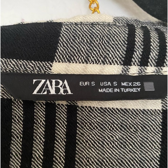 NWOT-Zara Plaid Super Soft Dress - Picture 2 of 4
